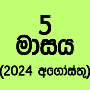 70 කණ්ඩායම – 2024 අගෝස්තු